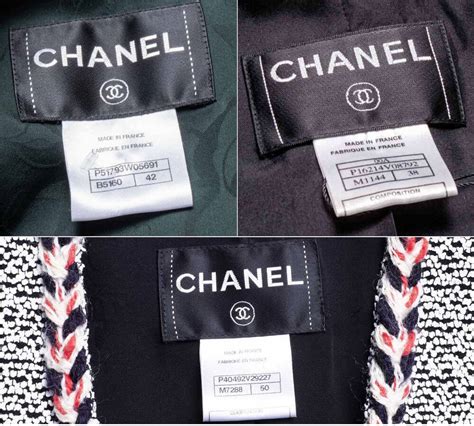 examples of authentic chanel labels